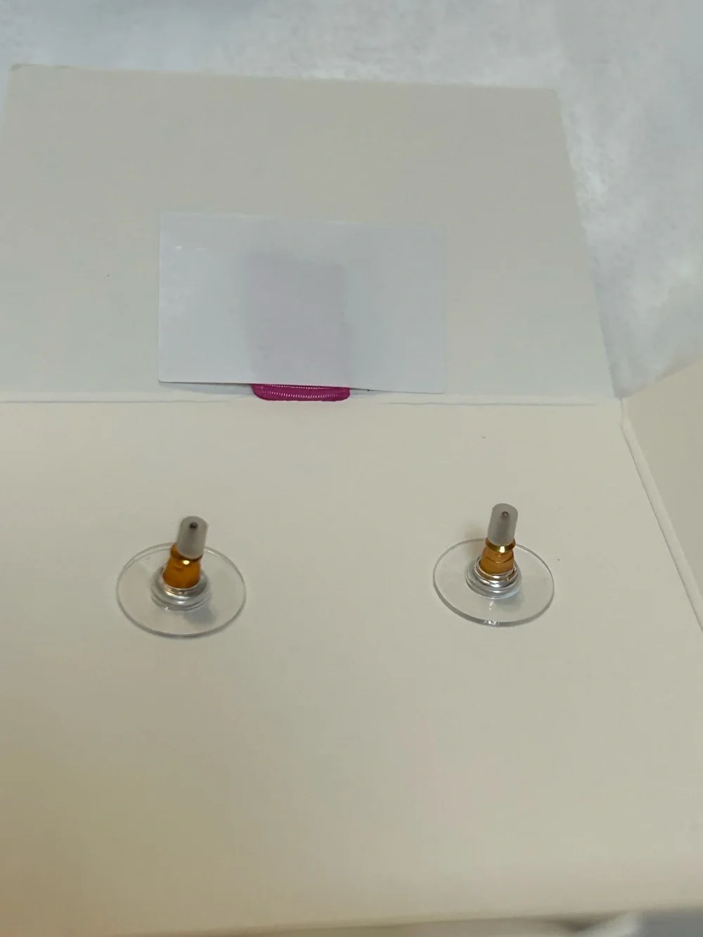 Betsey Johnson White Sugar Skull Crystal Stud Earrings NWT